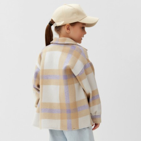 Children's shirt kaftan insulated, size 30 (98-104 cm), beige-3