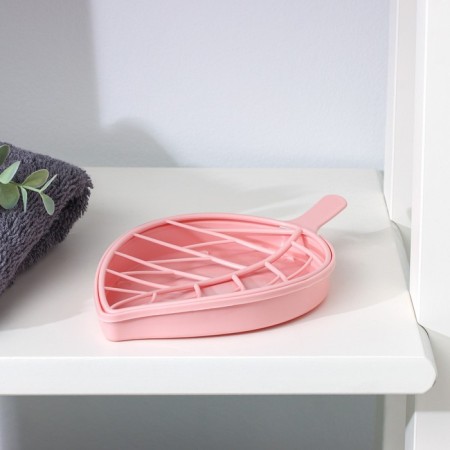 Soap dish "leaf", plastic, 17 × 10.5 × 2 cm, color mix-4