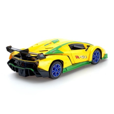 The radio -controlled "Supercar" car, works on the battery, light effects, yellow color-2
