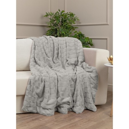 Texrepublic blanket, size 200x220 cm, gray color