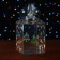 New Year. Box gift New Year's folding PVC "Merry Santa Claus" 12 x 12 x 15 cm.