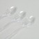 Tablespoons plastic "shine", in a set of 12 pieces, silver color