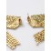 Hanging earrings with rhinestones "Waterfall" soft rhombus, white color in silver