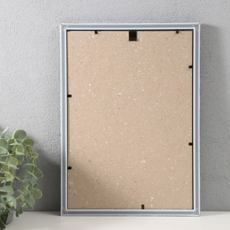 Photo frame plastic "Frosty silver style" 21x30 cm, frosty silver-2