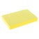 Block with a sticky edge of 51 mm x 76 mm, 100 sheets, fluorescent, yellow