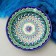 The plate of the Rishtan ceramics "Patterns", blue, deep, mix, 20 cm