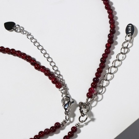 Set 2 objects: beads, bracelet ball No. 3 "Granat"-4