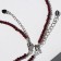 Set 2 objects: beads, bracelet ball No. 3 "Granat"