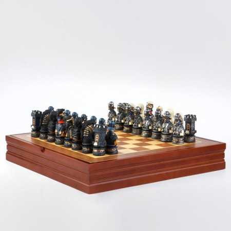 Chess wooden gift souvenir "Death Valley", 36 x 36 cm, King H-7.5 cm, paws H-6.5 C-2