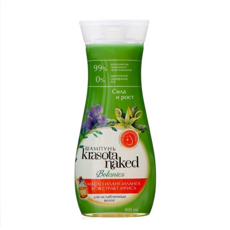 Hair shampoo Krasota Naked Botanics, strength and height, 400 ml-4