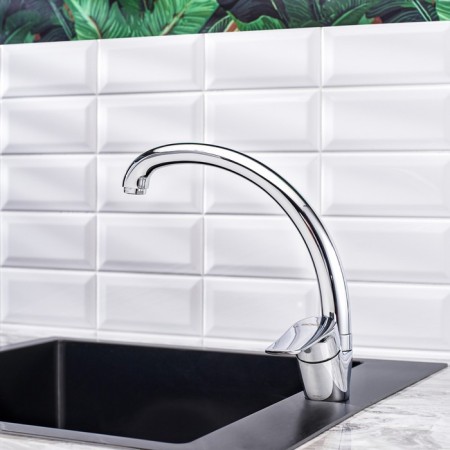 Bouou B8290-10F kitchen mixer, single-leaf, 35 mm cartridge, brass, chrome-2