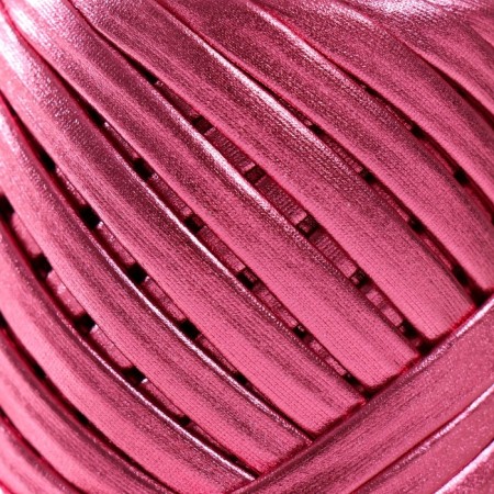 Knitted yarn metallic "disco" 100g (pink)-2