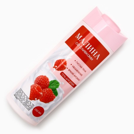 Gift set of cosmetics "Bright emotions", shower gel 250 ml and washcloth, pure happiness-3