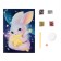 Diamond mosaic with partial filling for children "Bunny with a star"