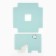 Box Gift folding carrion for colors, packaging, "turquoise", 20 x 20 x 4 cm