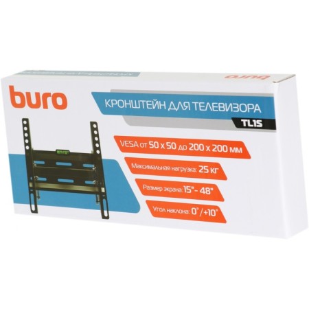 Buro TL1S TV, up to 25 kg, 15-48 ", wall tilt, black-8