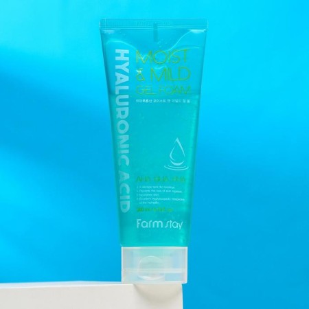 Farmstay face foam, cleansing, with hyaluronic acid and AHA, BHA with acids, 200 ml-1