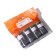 Packets for cleaning dogs with the print "paws" (4 rolls of 15 packages 29x21 cm), black