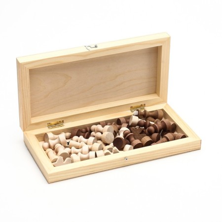 Wooden chess everyday 29.8 x 29.8 cm, King H-7.2 cm, Pig H-4.5 cm-4
