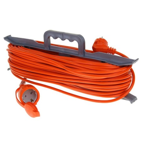 An extension cord on the frame USh-10, 50 m, with salary, PVS 3x0.75, IP54, sockets with a lat. lid