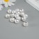 Busina for creativity plastic "Pearls - love set 15 pcs d = 1.2 cm