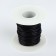 Weaving cord, genuine leather, d = 2 mm, 10 ± 0.5 m, black color