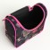 Cosmetic bag with lightning, black color
