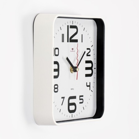Watching clock, interior "classics", 19 x 19 cm, silent, white corps-1