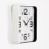 Watching clock, interior "classics", 19 x 19 cm, silent, white corps
