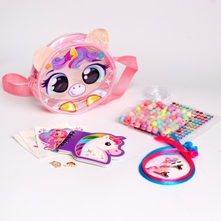 Set with strands, tattoos, rhinestones, purse-1