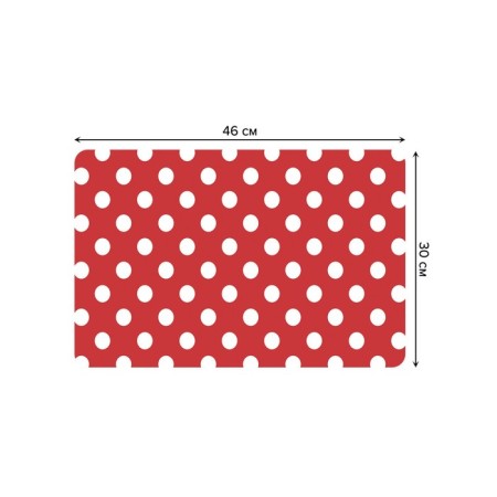 A set of napkins for setting the table "Large peas", rectangular, rounded edges, size 30x46 cm, 4 pcs-2