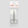 Scissors manicure, bent, wide, 9 cm, silver color