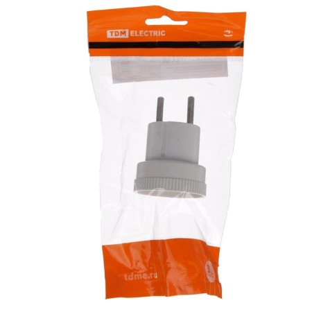 TDM adapter, 6 A, 250 V, without grounding, white, SQ1806-0023-2