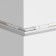 External Corner Connector for the built-in track system Technical tra004OCL-22W, 10x10x8.5 cm, white color