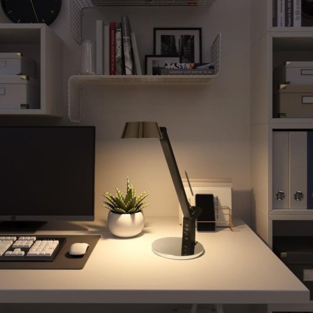 Slink table lamp, 8W LED, 480LM, 3300-6500K, black color, silver-3