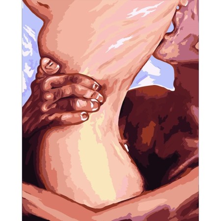 Picture on numbers on a canvas with a subframe "Tenderness", 40 x 50 cm-1