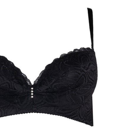 Women's bra, black color, size 75V-3