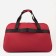 Road bag on lightning, 2 external pockets, a suitcase holder, a long belt, burgundy color