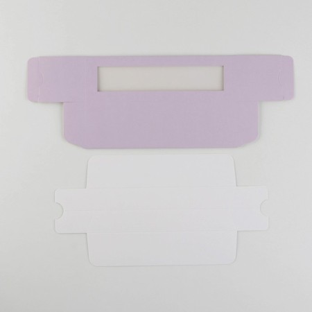 Box for Makarun, confectionery packaging, "lavender", 5.5 x 18 x 5.5 cm-2