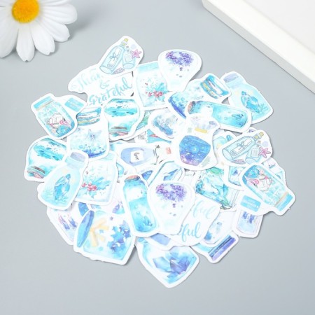 Stickers for creativity "Secrets in glass" set of 50 pcs 4.4x6.5x1.1 cm