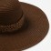 Women's hat Minaku "Leopard" Brown color, rr 56-58