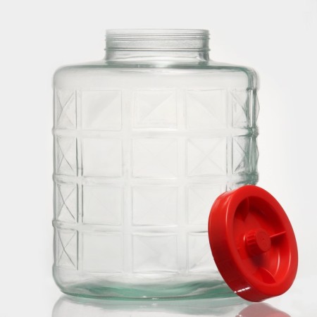 Glass bank with a water plant, 26 liters-1