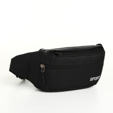 Board belt on lightning, 2 external pockets, black color