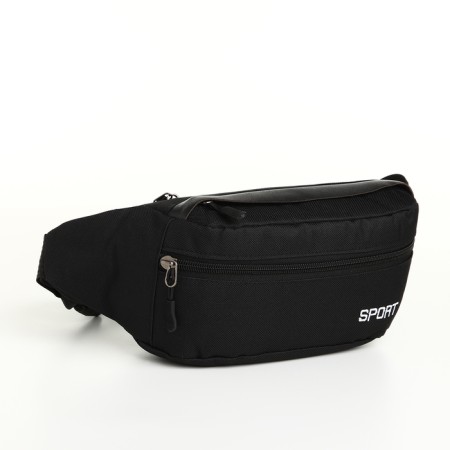 Board belt on lightning, 2 external pockets, black color