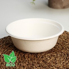 A set of disposable plates ECO, 500 ml, d = 15.5 cm, sugarcane, 6 pcs/un