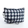 Cosmetic bag with lightning, white/blue color