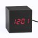 Clock - an alarm clock electronic "digit" with a thermometer, wooden, 6.5 cm, aaa, USB