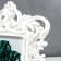 Photo frame plastic 10x15 cm "Royal lush leaves" white 28x20.5 cm