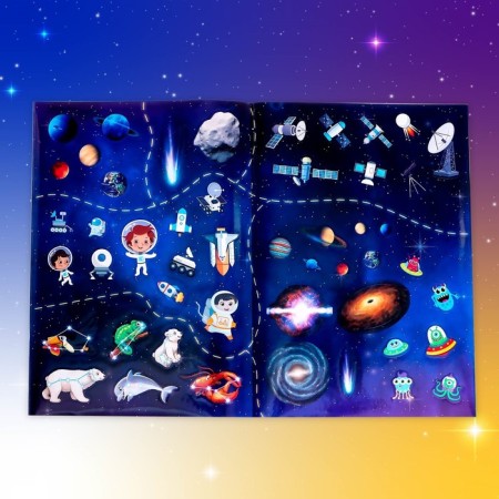 Book with stickers "Space Atlas", A4 format, 16 p.-2