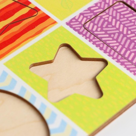 Frame - a liner according to the methodology of Segen “Studying colors and shapes”, a book with classes-6